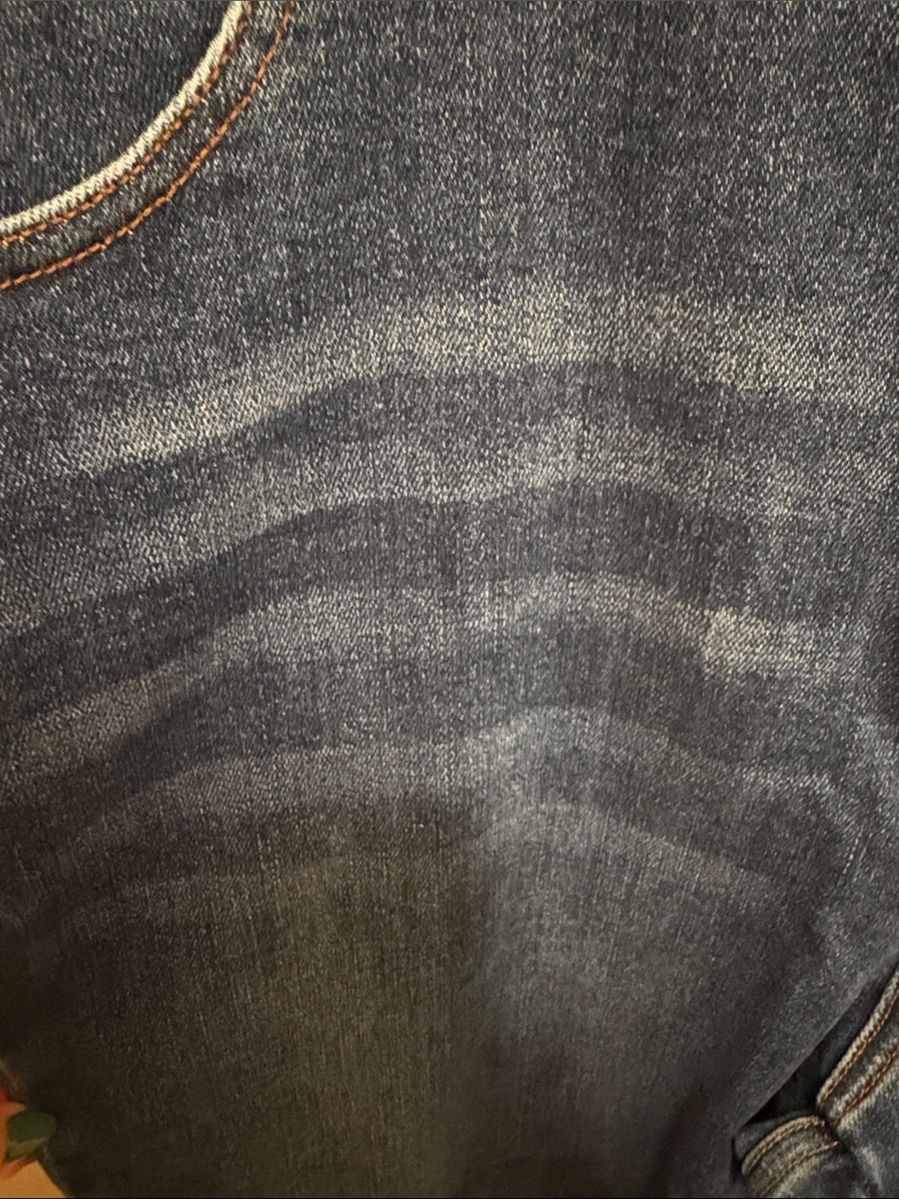 Universal Standard Dark Blue Bootcut Jeans with Raw Hem - Picture 4 of 6